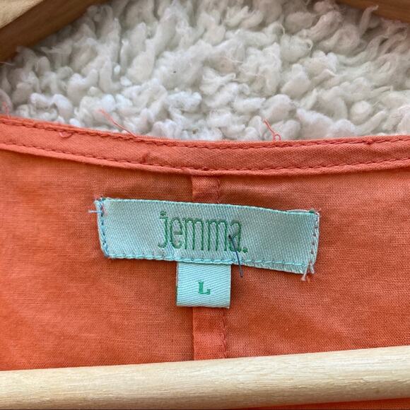 Jemma Orange Lace Overlay Tunic Large - Picture 8 of 11